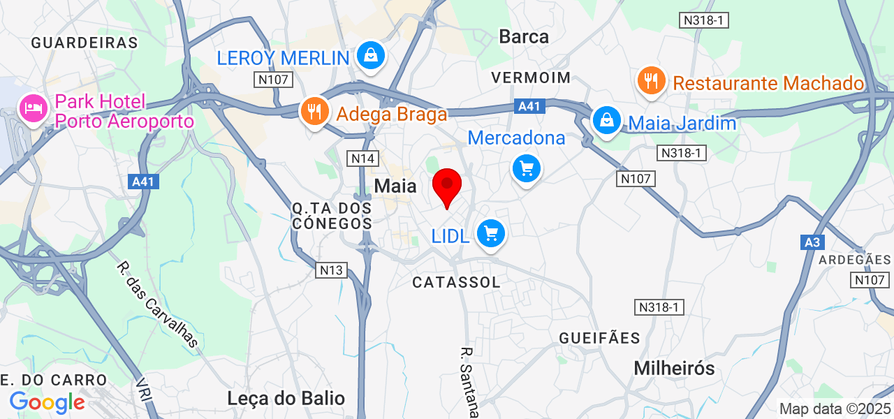 Limpieza - Porto - Maia - Mapa
