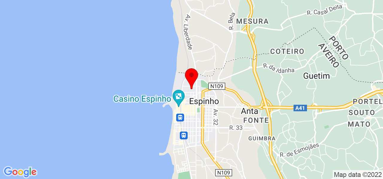 Natacha - Aveiro - Espinho - Mapa