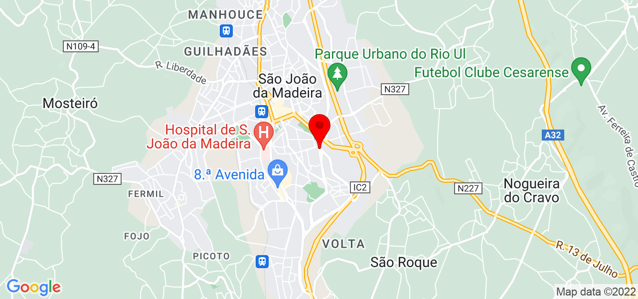 The English Academy - Aveiro - São João da Madeira - Mapa