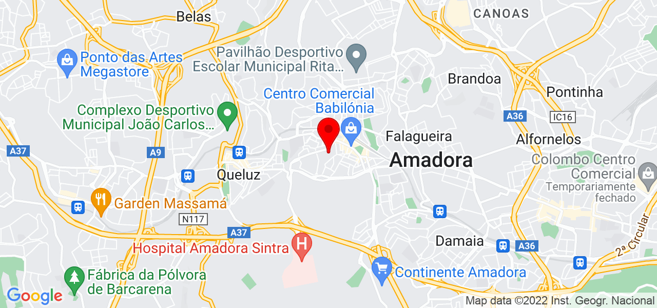 Cristina Mentora - Lisboa - Amadora - Mapa