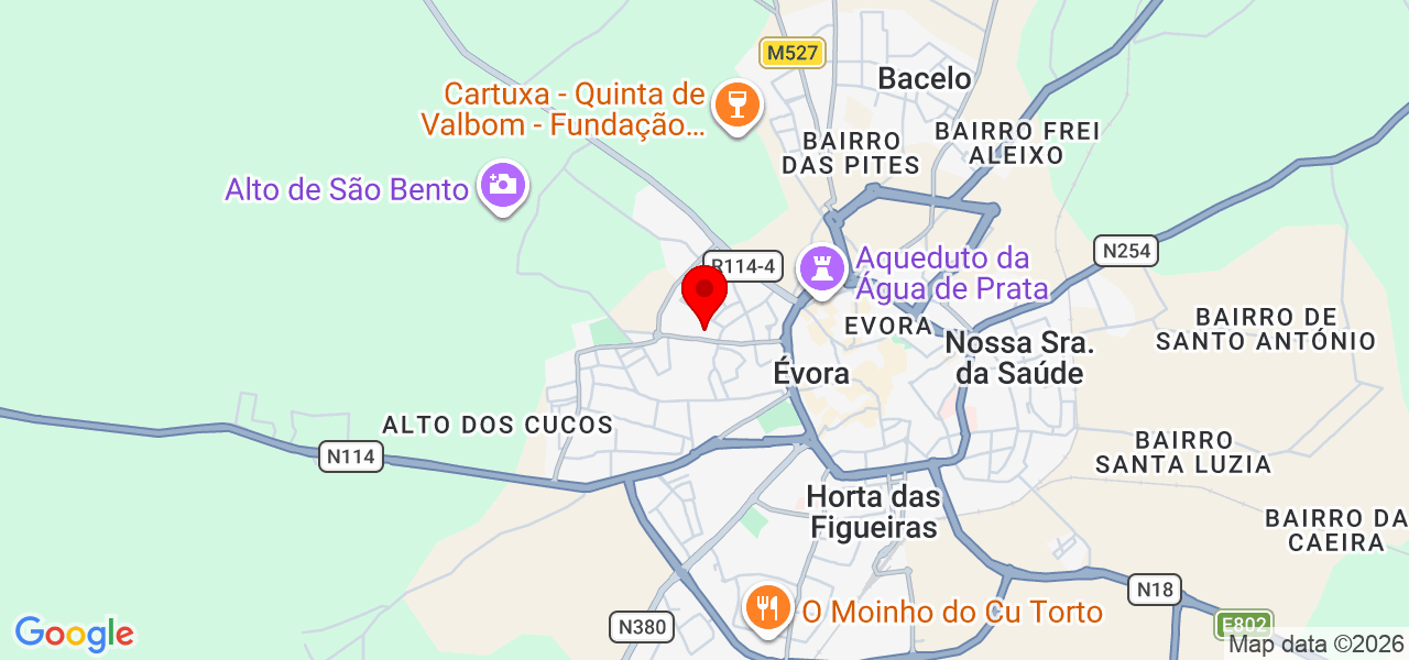 BriloWeb - Évora - Évora - Mapa