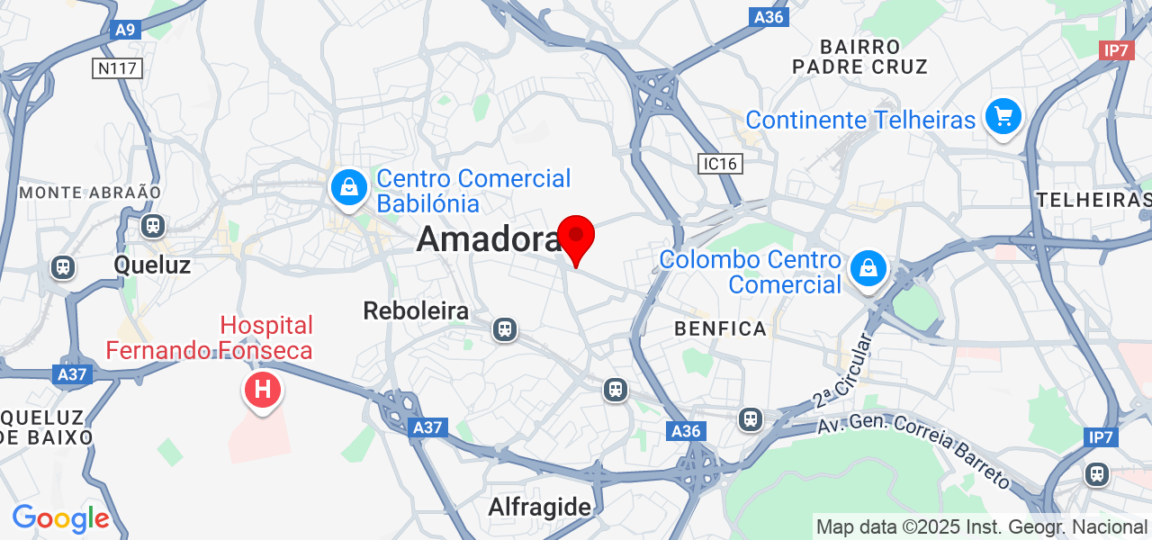 Professional Clean - Lisboa - Amadora - Karte