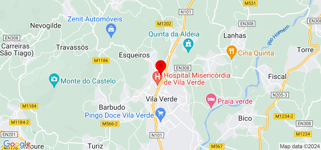 Sheguei&amp;Limpei - Braga - Vila Verde - Mapa