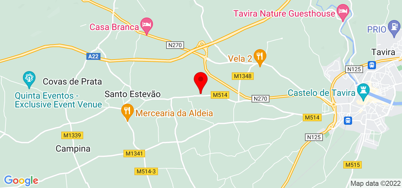 Emilia - Faro - Tavira - Mapa
