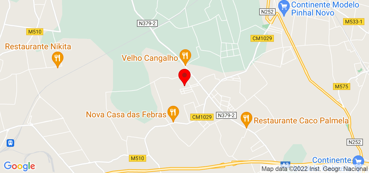 Arquiteto Fernando Neves - Setúbal - Palmela - Mapa