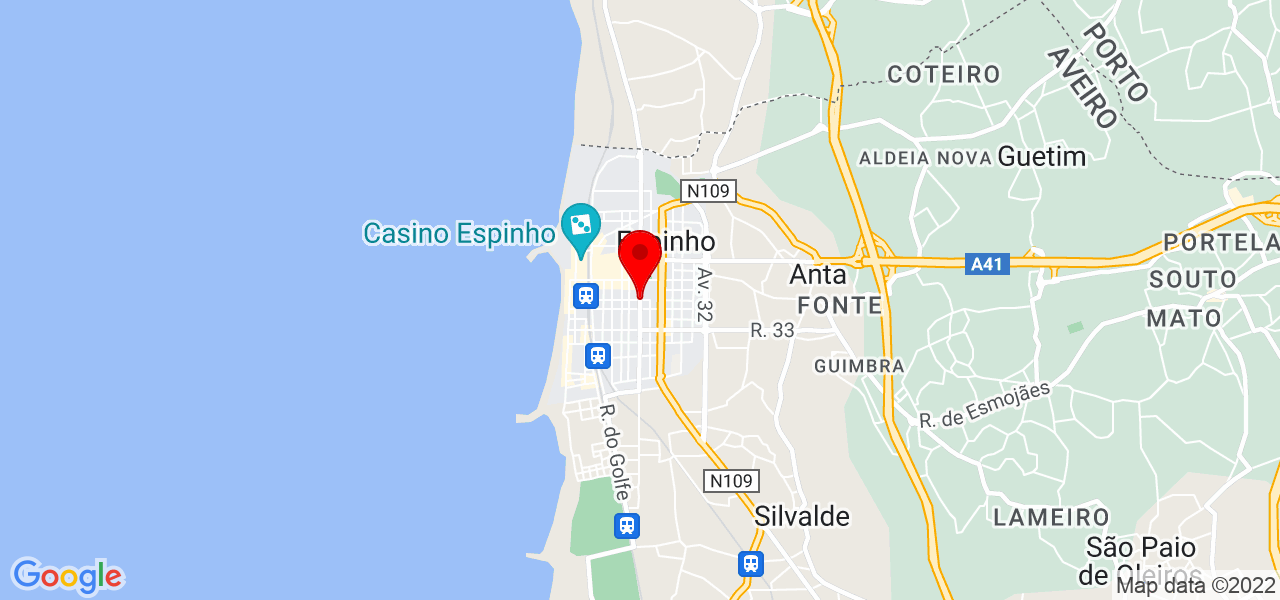 Salom&eacute; Malta - Aveiro - Espinho - Mapa