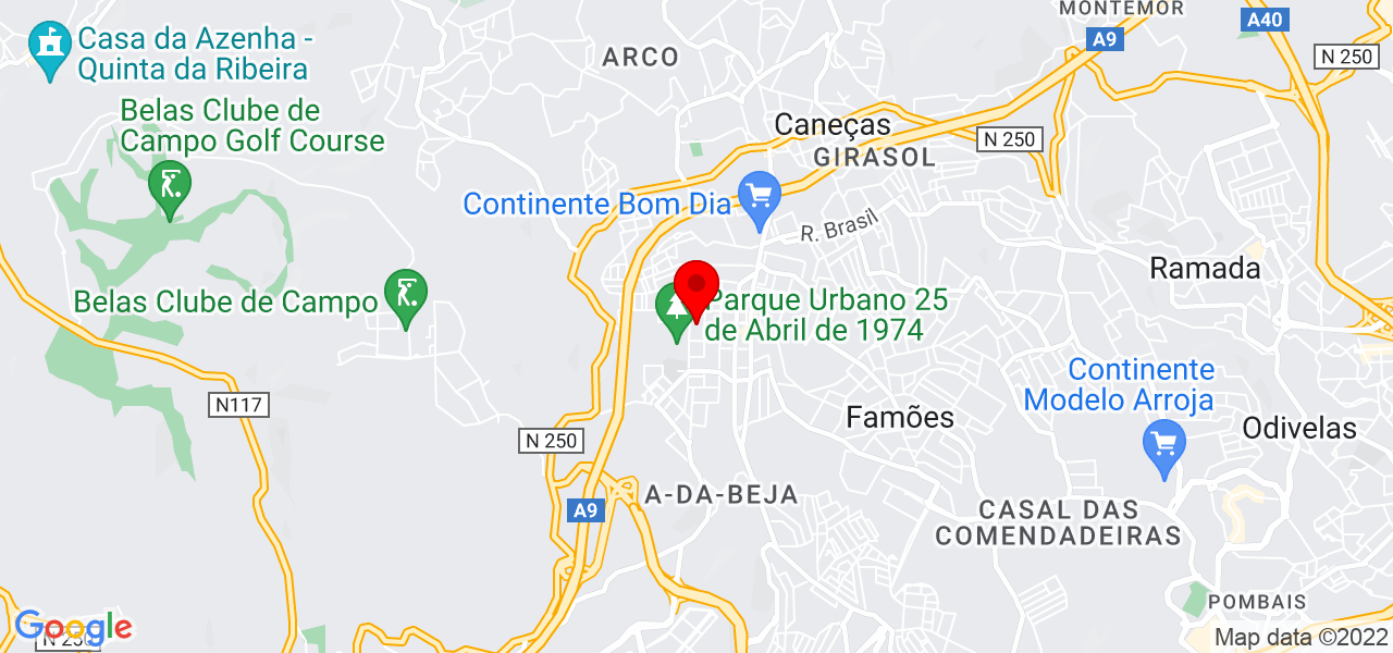 Rafael Ascens&atilde;o - Lisboa - Sintra - Mapa