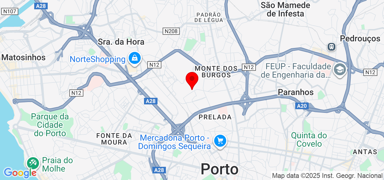 Thiago Santos - Porto - Porto - Mapa