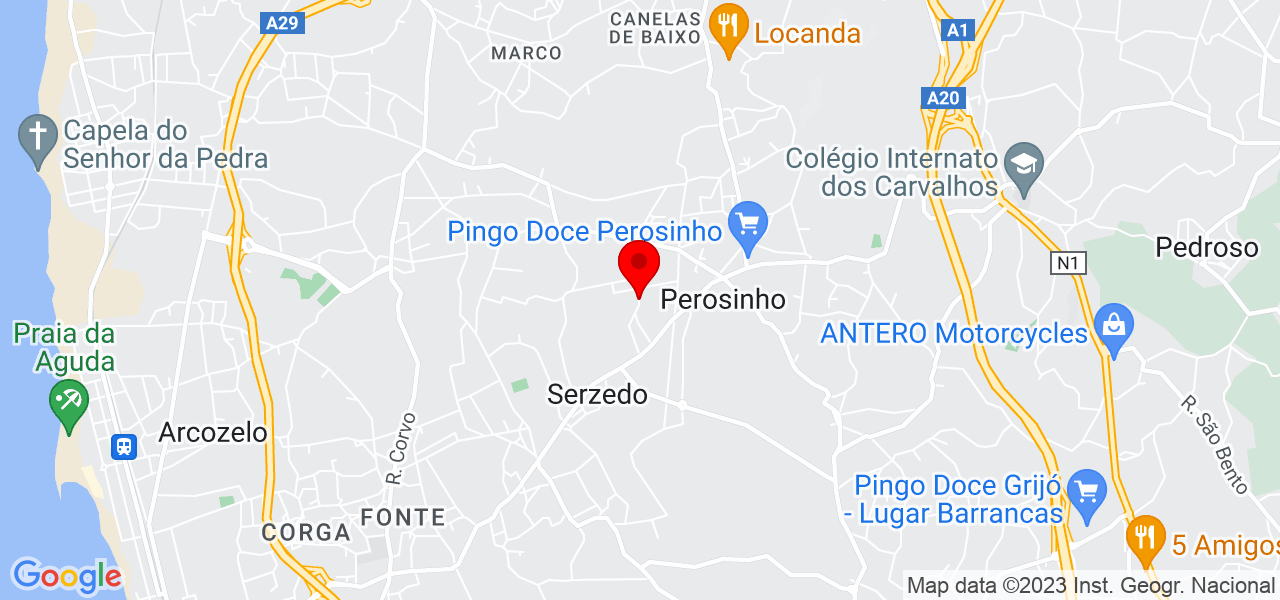 Leonor Azevedo - Porto - Vila Nova de Gaia - Mapa