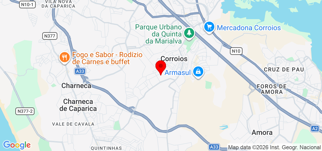 RABELO E PACHECO - Setúbal - Seixal - Mapa