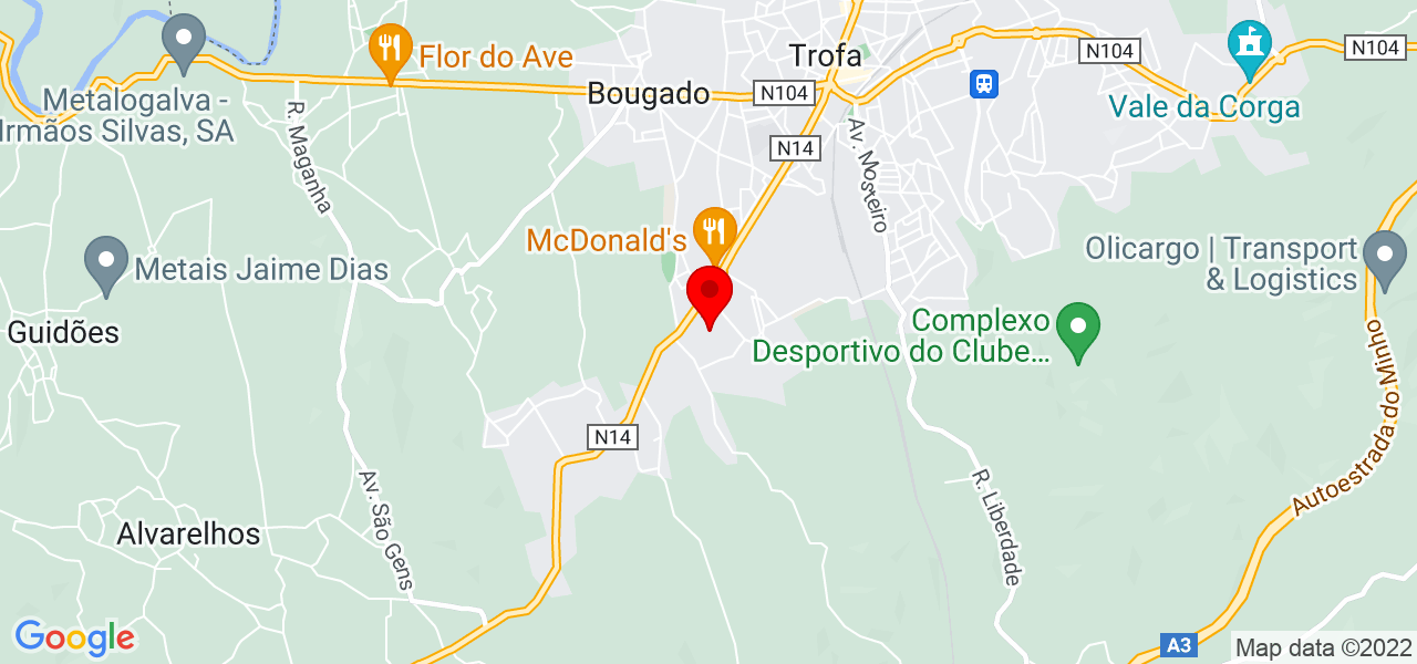 Sonia - Porto - Trofa - Mapa