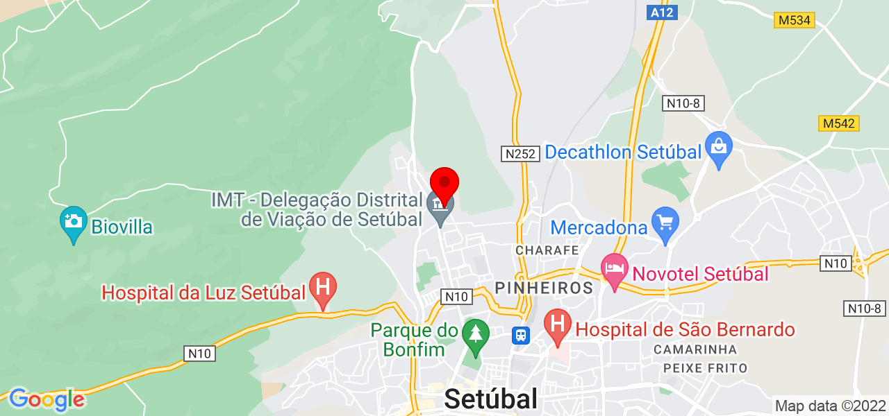 Cl&aacute;udio - Setúbal - Setúbal - Mapa
