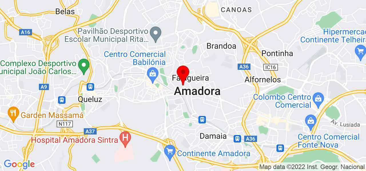 Ricardo Sítima - Lisboa - Amadora - Mapa