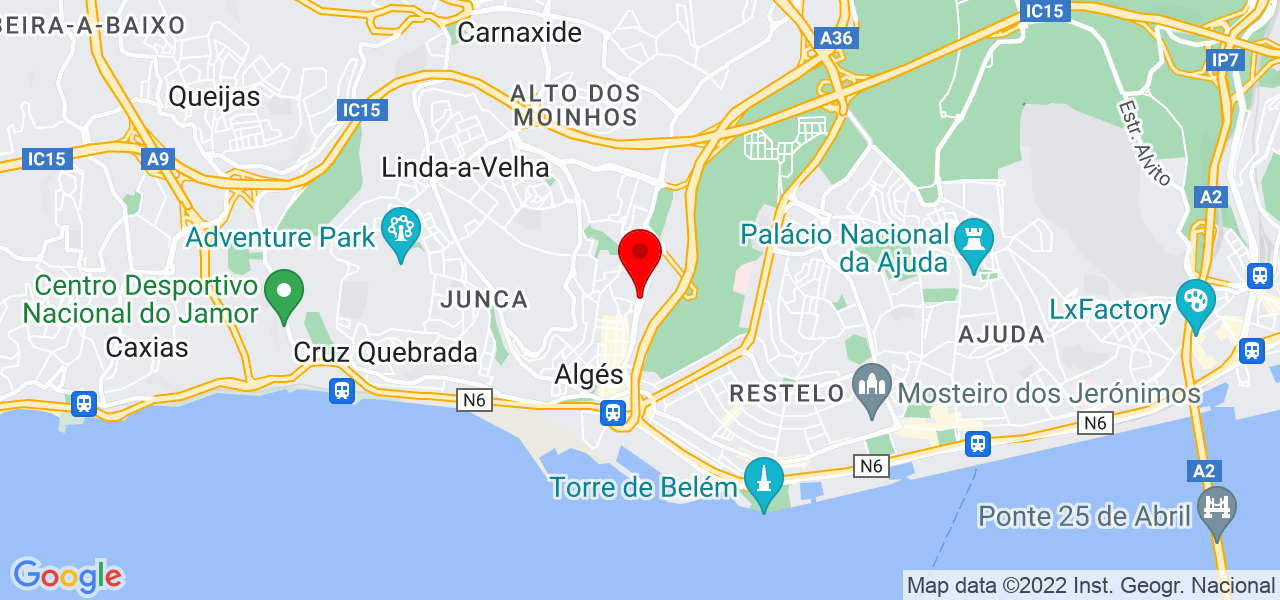 Beatriz Barreto - Lisboa - Oeiras - Mapa