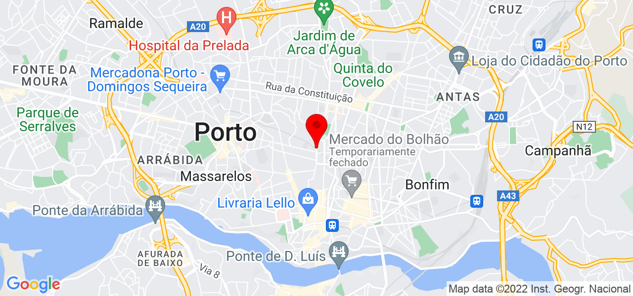 Anabela Ribeirinha - Porto - Porto - Mapa