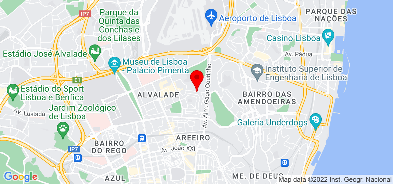 Jo&atilde;o Nobre - Lisboa - Lisboa - Mapa