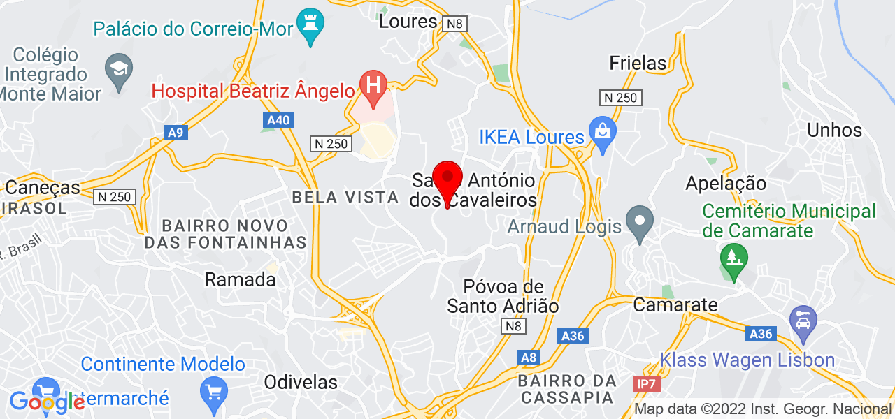 Suely Raposo - Lisboa - Loures - Mapa