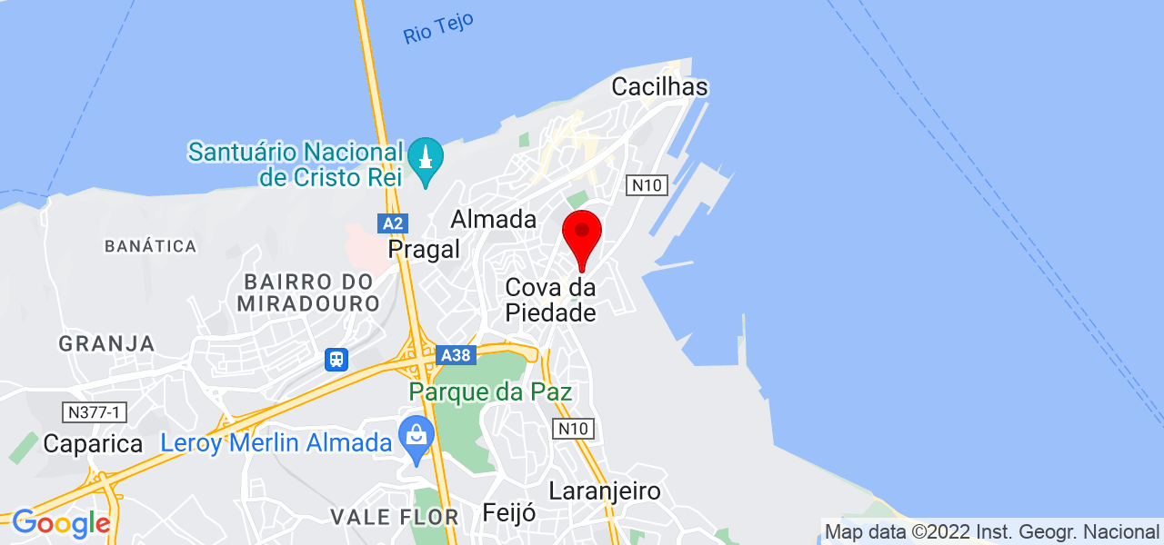 Davi Ferreira - Setúbal - Almada - Mapa