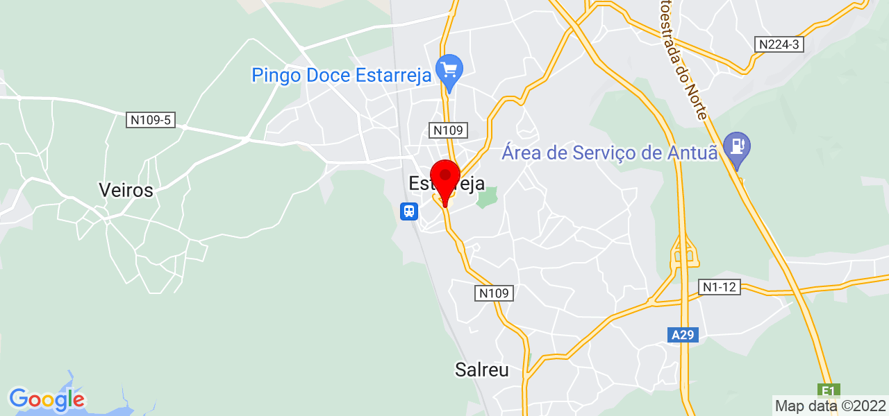 N&aacute;dia Pina - Aveiro - Estarreja - Mapa