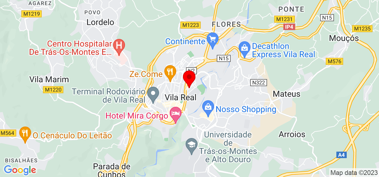 Jos&eacute; Nunes - Vila Real - Vila Real - Mapa
