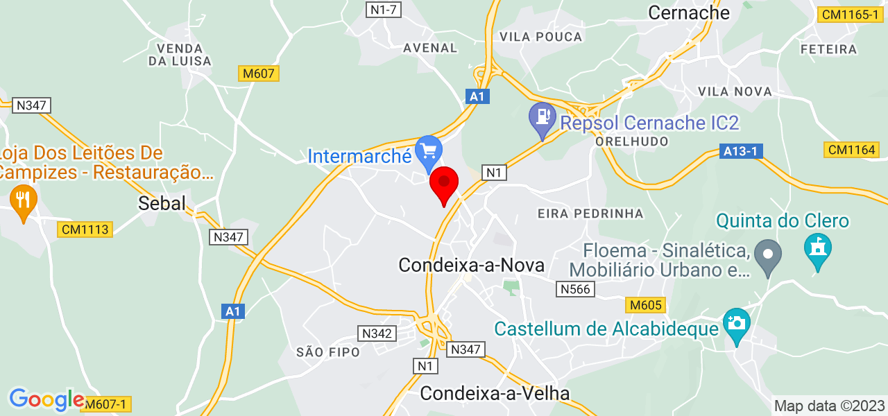 Rita Fonseca Santos - Coimbra - Condeixa-a-Nova - Mapa
