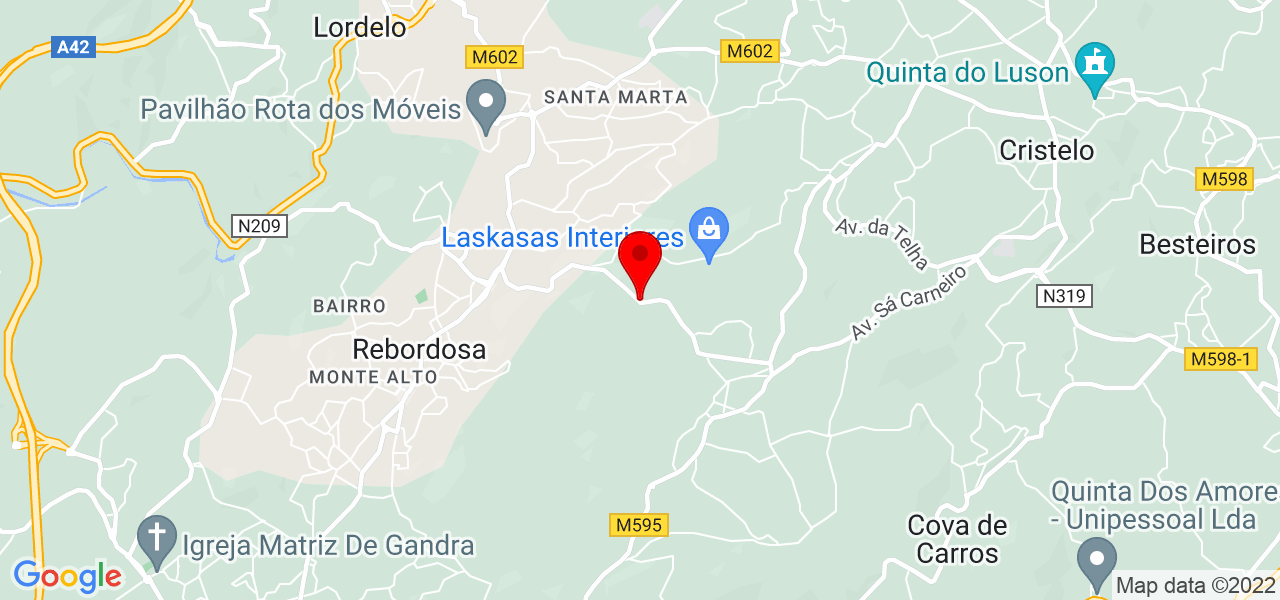 In&ecirc;s Campso - Porto - Paredes - Mapa