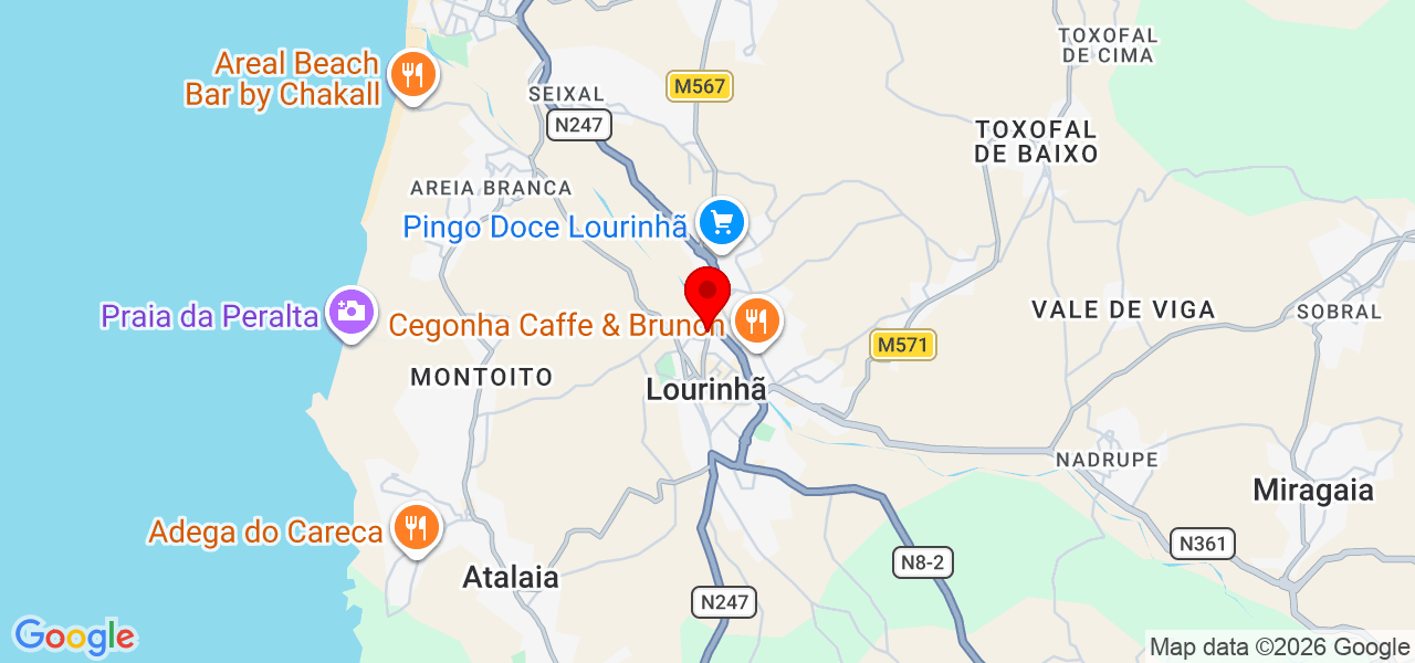 Heringer reparações e instalações - Lisboa - Lourinhã - Karte