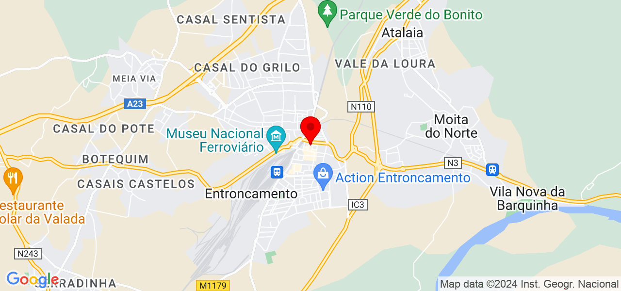 Luís Cabral - Santarém - Entroncamento - Map