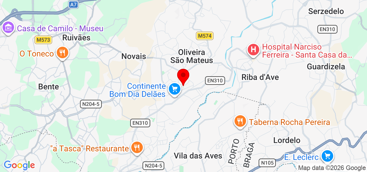 L&S limpeza e serviços - Braga - Vila Nova de Famalicão - Mapa