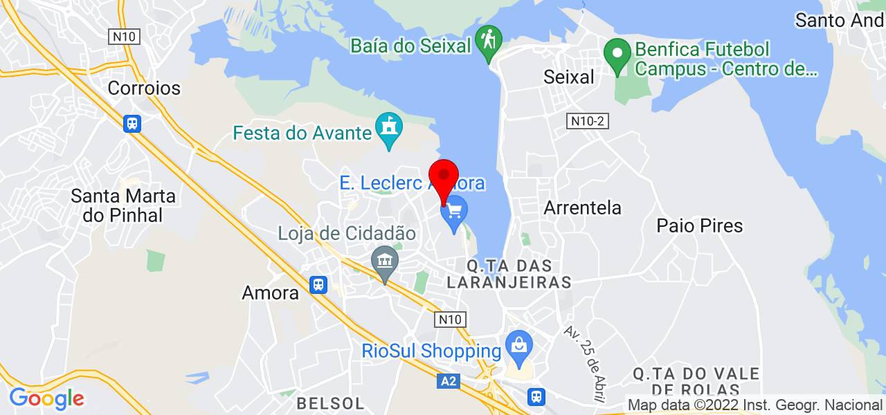 Cleverson Vieira - Setúbal - Seixal - Mapa