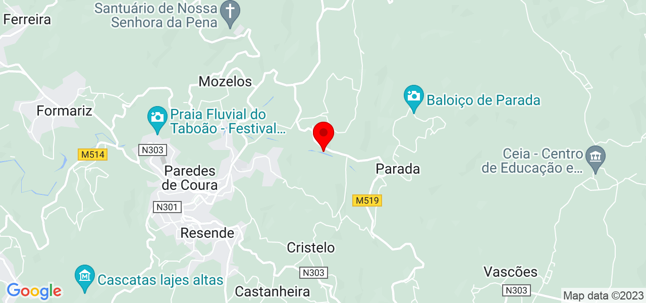 DivertidaMente / Ang&eacute;lica S&aacute; - Viana do Castelo - Paredes de Coura - Mapa
