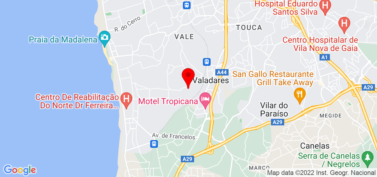 Rita - Porto - Vila Nova de Gaia - Mapa