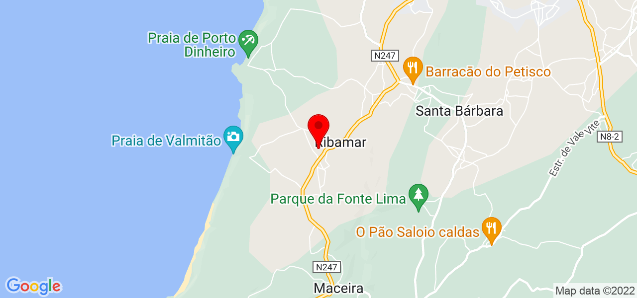 Adriano - Lisboa - Lourinhã - Mapa