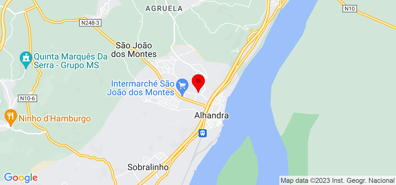 N&aacute;dia Rodrigues - Lisboa - Vila Franca de Xira - Mapa
