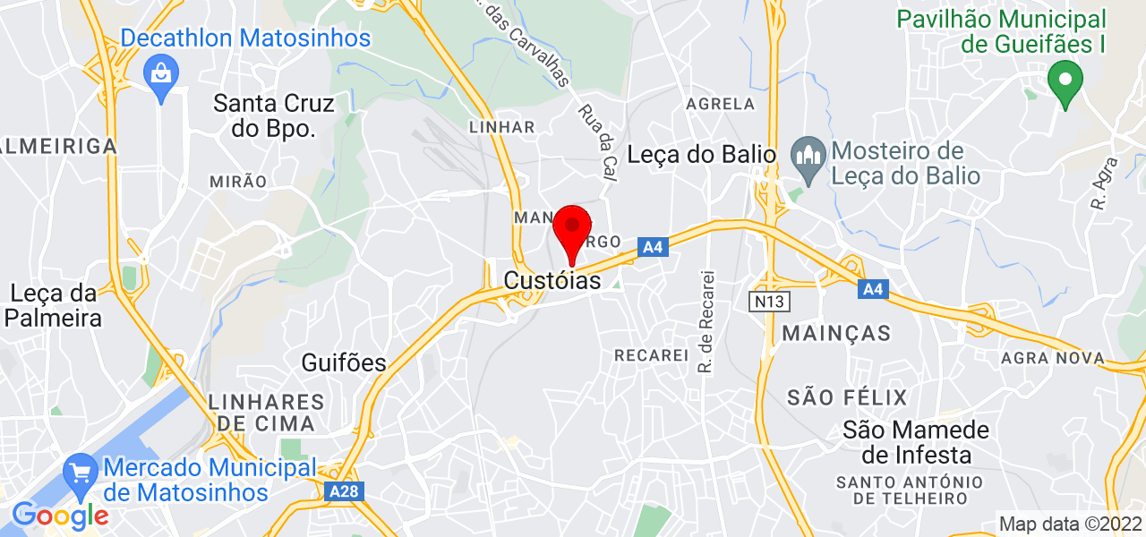F&eacute;nix-Administra&ccedil;&atilde;o de Condom&iacute;nios - Porto - Matosinhos - Mapa