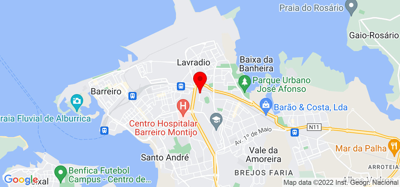 Daniela montrond - Setúbal - Barreiro - Mapa