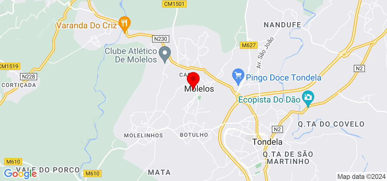 Renata - Viseu - Tondela - Mapa