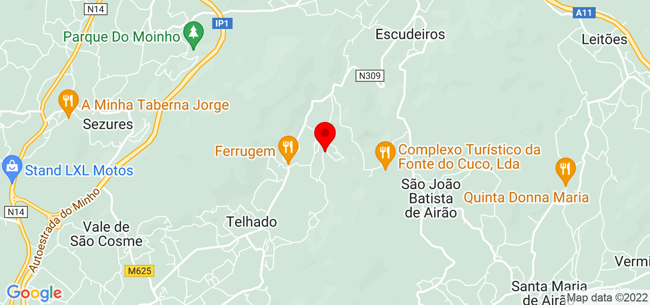Jorge Oliveira - Braga - Vila Nova de Famalicão - Mapa