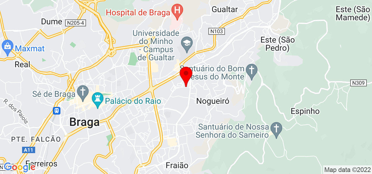Rubia - Braga - Braga - Mapa