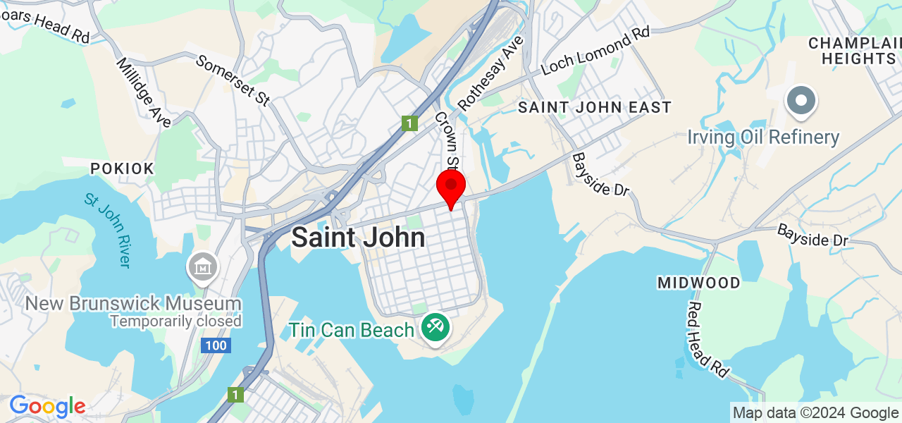 50mmPros Marketing Solutions - New Brunswick / Nouveau-Brunswick - Saint John - Map