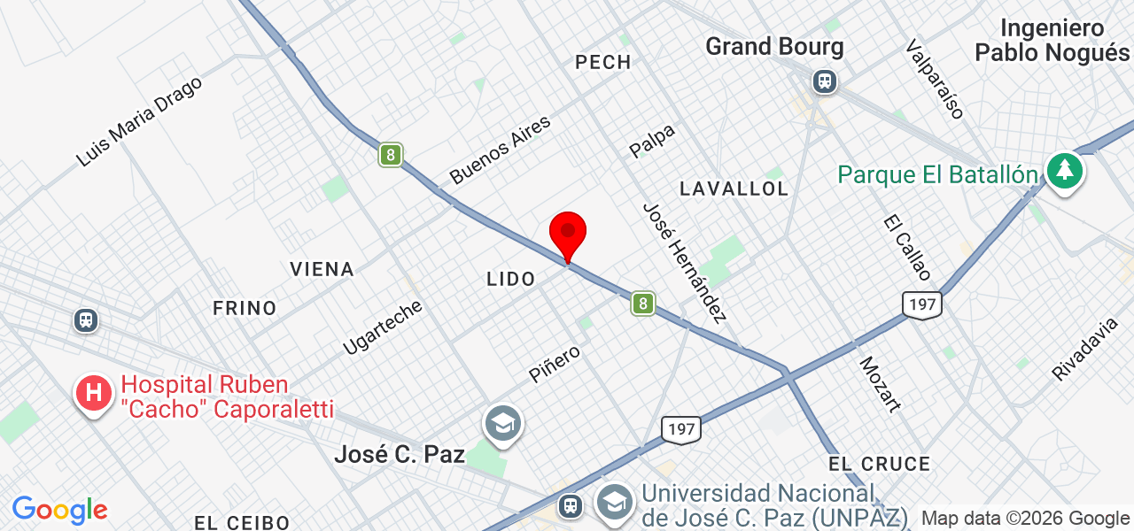 KINESALUD Kinesiología, Fisiatría y Acupuntura en José C. Paz - Buenos Aires - BARRIO SANTA PAULA - Map
