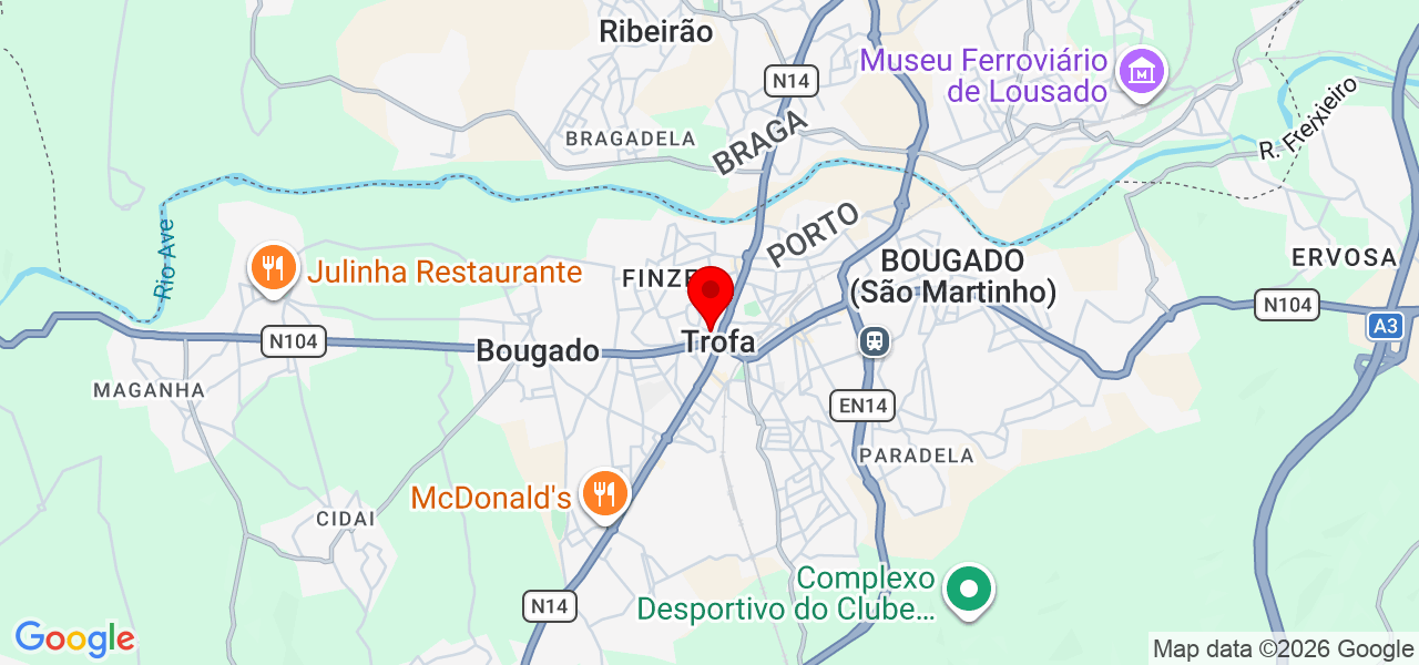 Canitos - Porto - Trofa - Carte