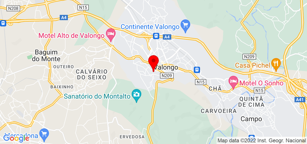 Doce &amp; Sal - Porto - Valongo - Mapa