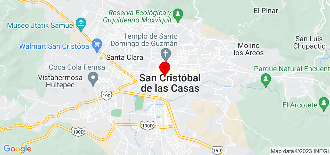 Tu canci&oacute;n personalizada - Chiapas - San Cristóbal de las Casas - Mapa