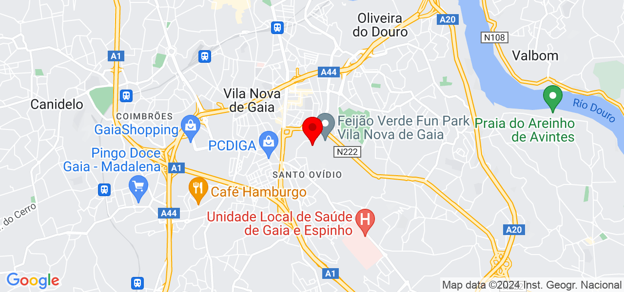 Arã Carvalho - Porto - Vila Nova de Gaia - Carte