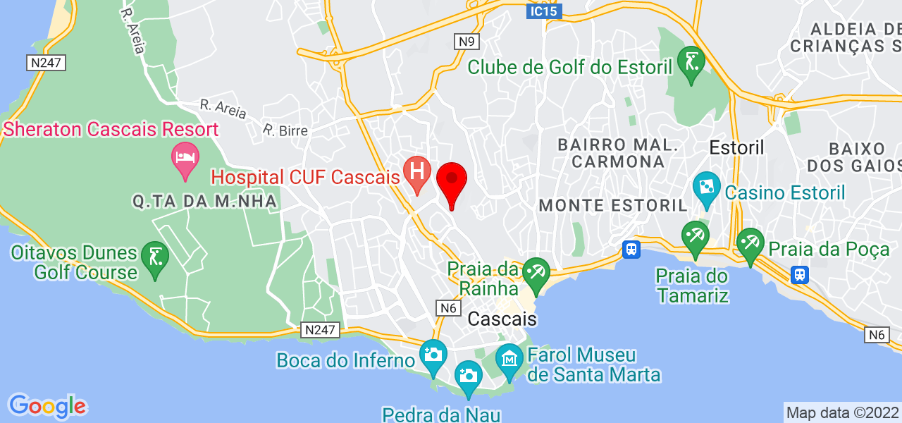 Ana Reboca - Personal Organizer - Lisboa - Cascais - Mapa