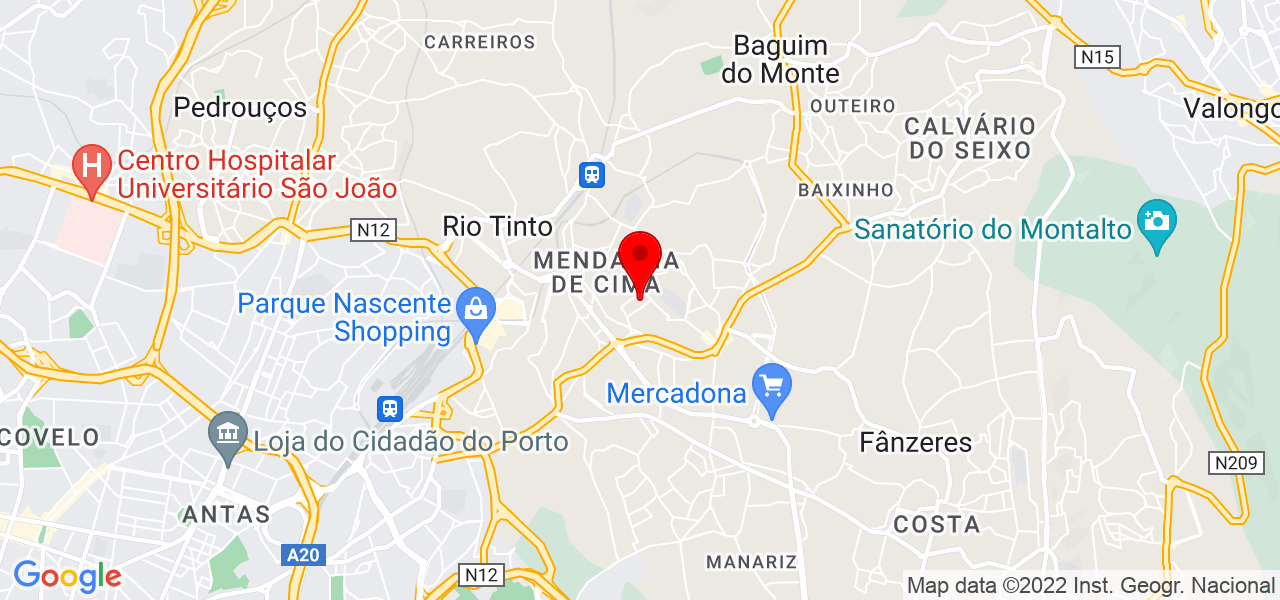 Joana Moreira - Porto - Gondomar - Mapa