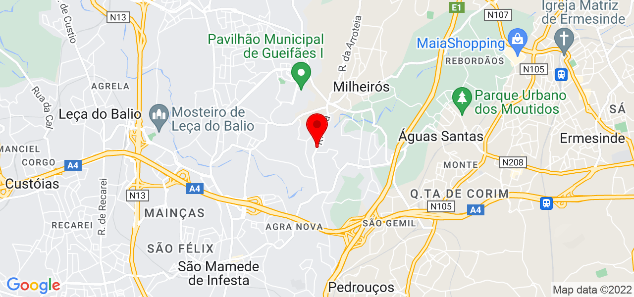 Bruna Gomes - Porto - Maia - Mapa