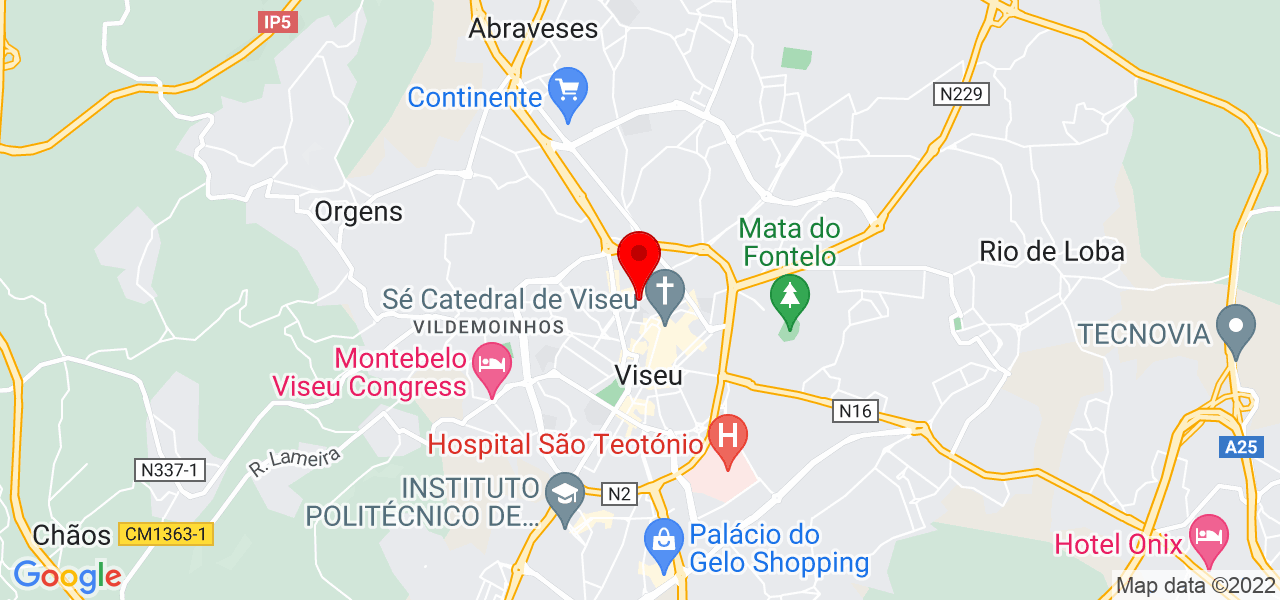 Professora Ingl&ecirc;s e Alem&atilde;o - Viseu - Viseu - Mapa