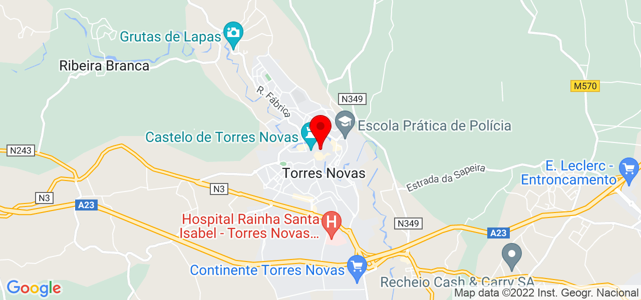 Pedro Reis - Santarém - Torres Novas - Mapa